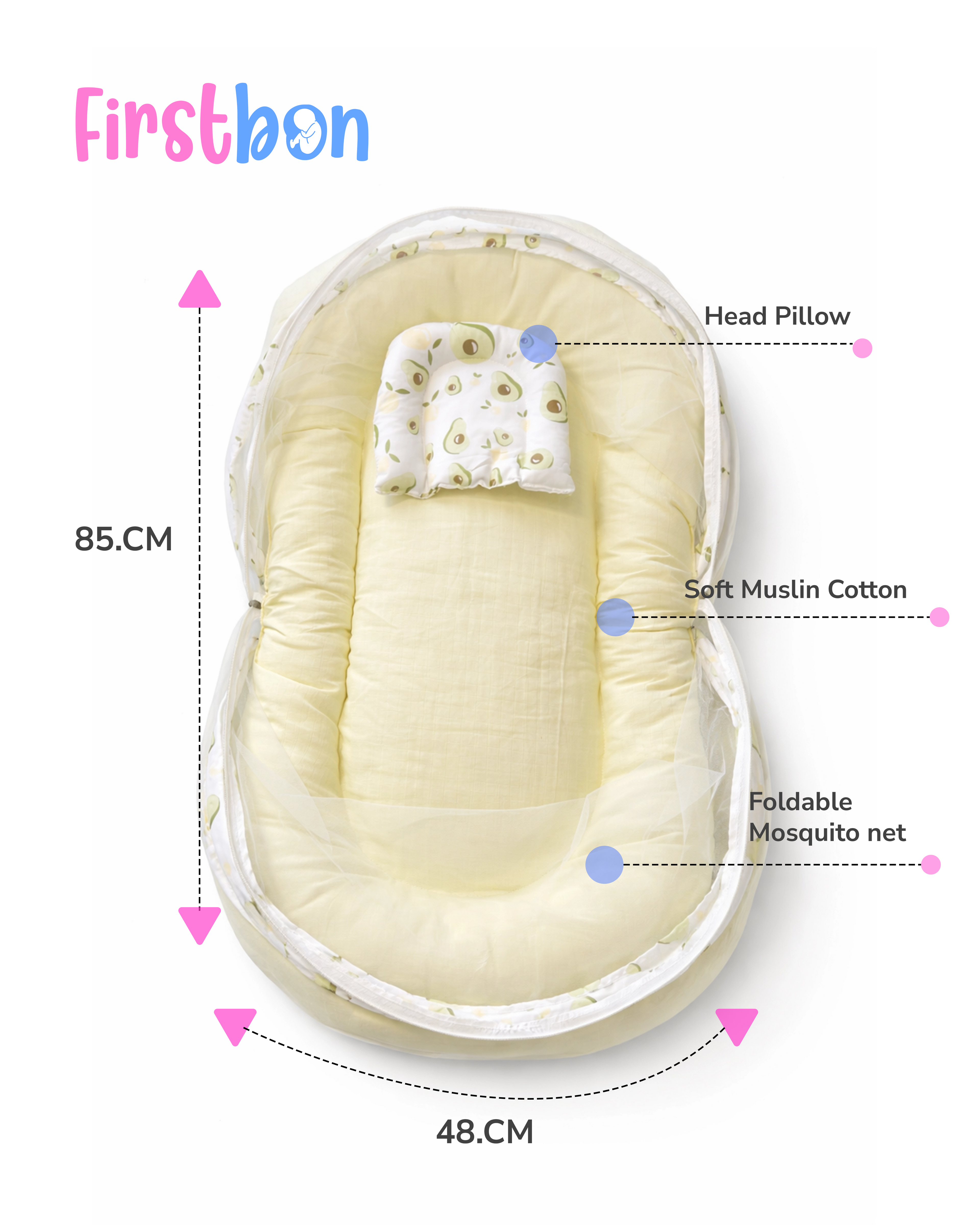 Baby Net Bed Avocado