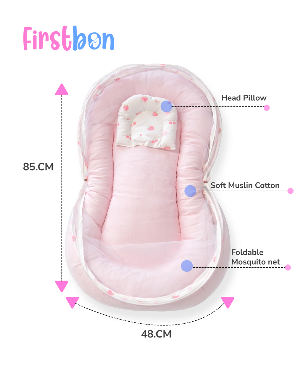 Baby Net bed Strawberry