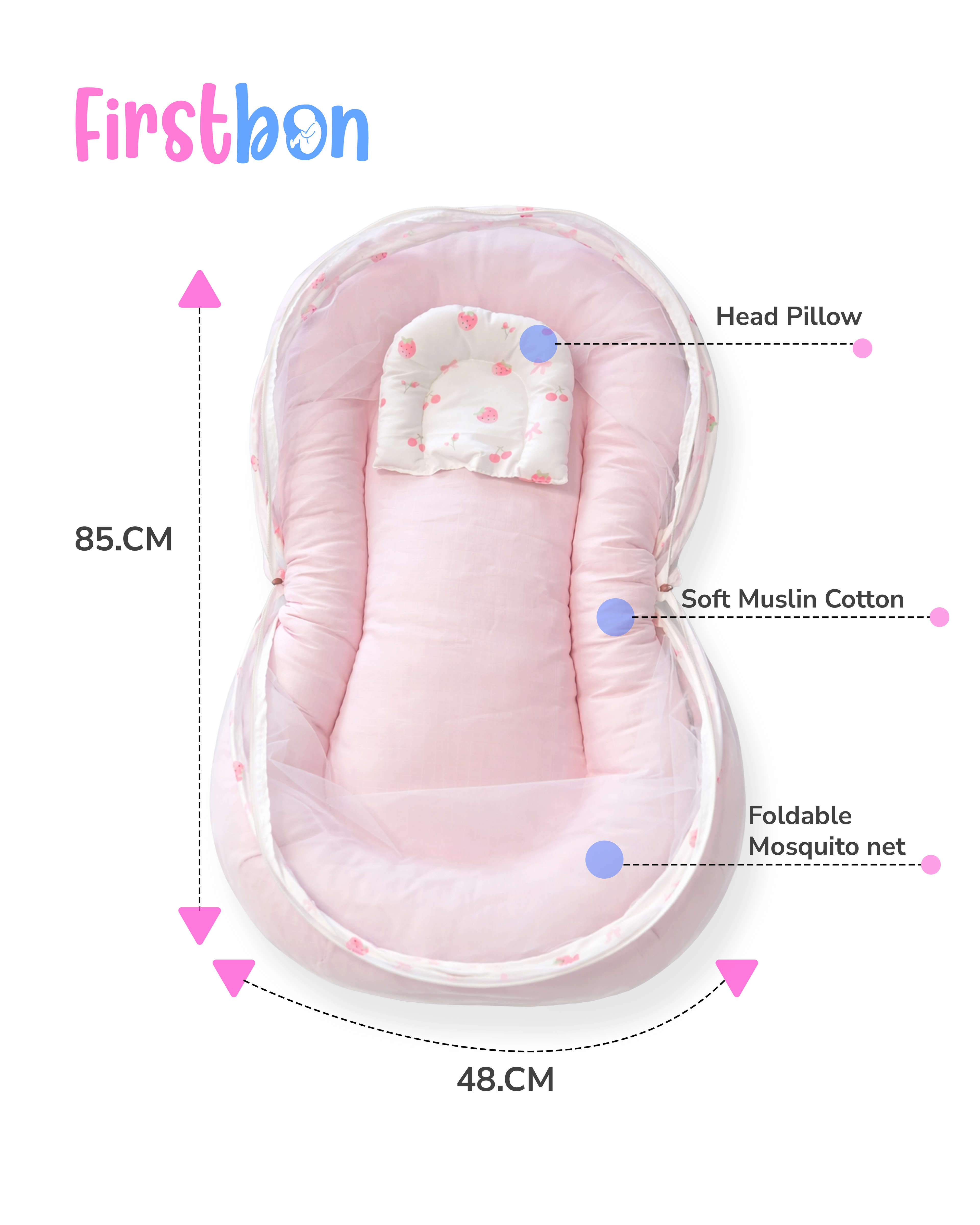Baby Net bed Strawberry